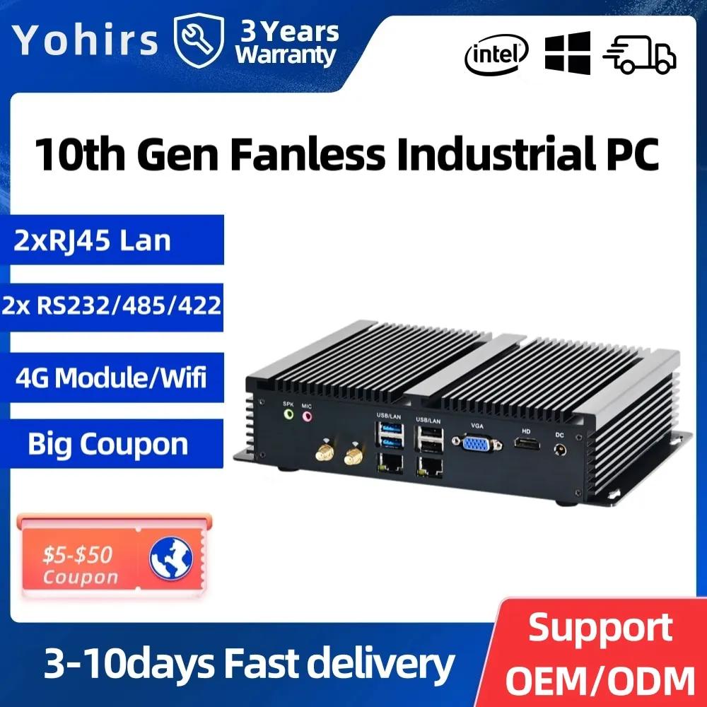 Yohirs Ҹ ̴ PC, ο   ǻ, 8  I7, 8550U, i5, 8250u, 6 * COM, HD, VGA, 2 * Lan, 4G LTE, Windows10